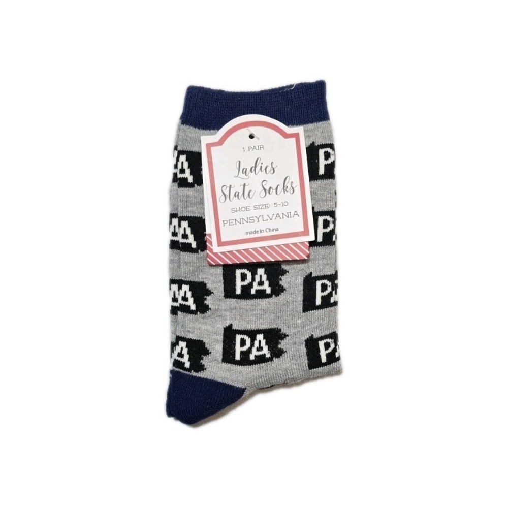Ladies State Socks PENNSYLVANIA  Women's Shoes Size 5-10